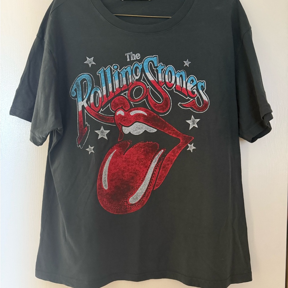 NWOT Daydreamer Rolling Stones 1981 Boyfriend Graphic T-Shirt - Black